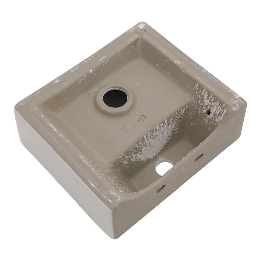 Hewei Hewei 15'' White Ceramic Square Vessel Bathroom Sink YXY829-W1243124768
