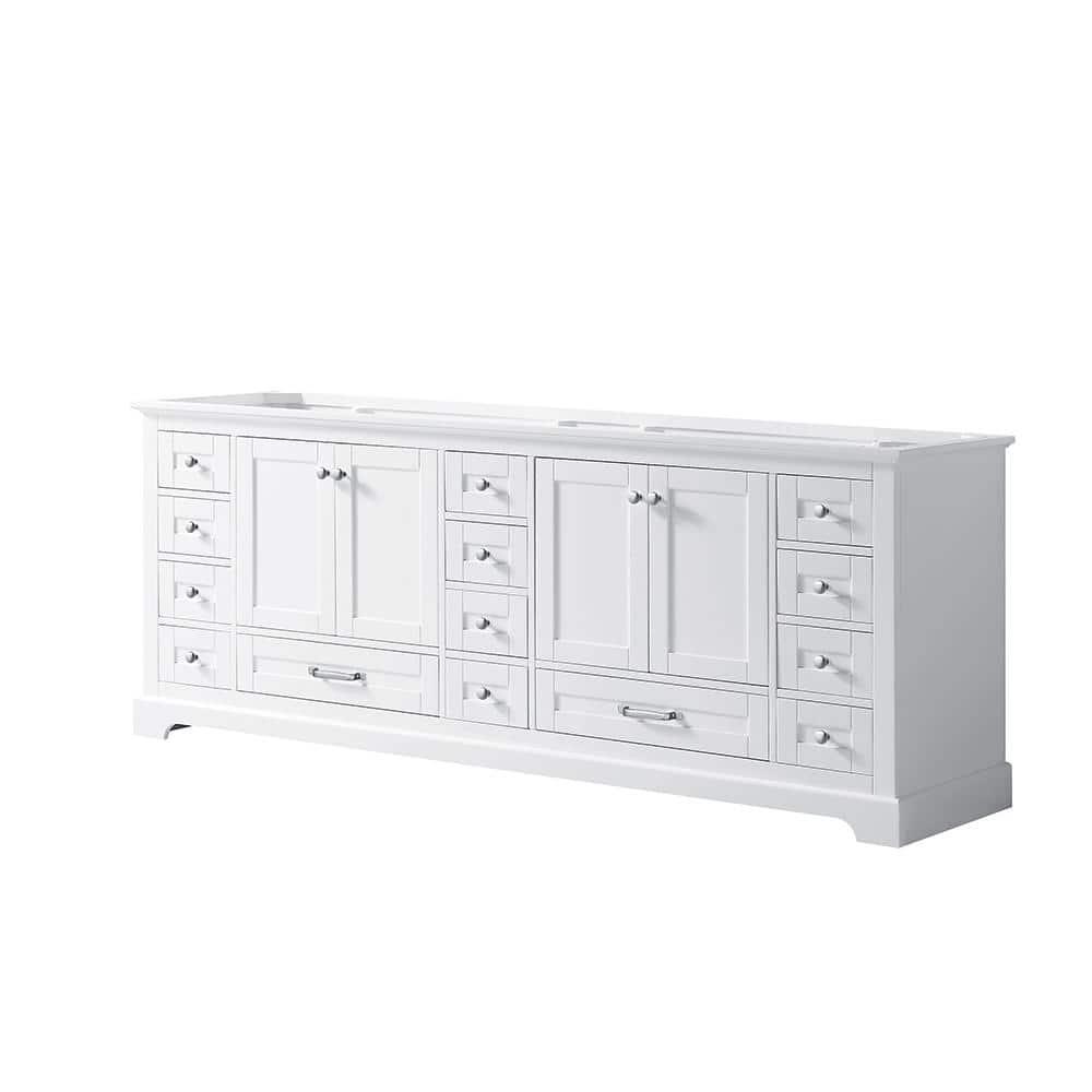 Lexora Dukes 84" Double Bathroom Vanity Base Only