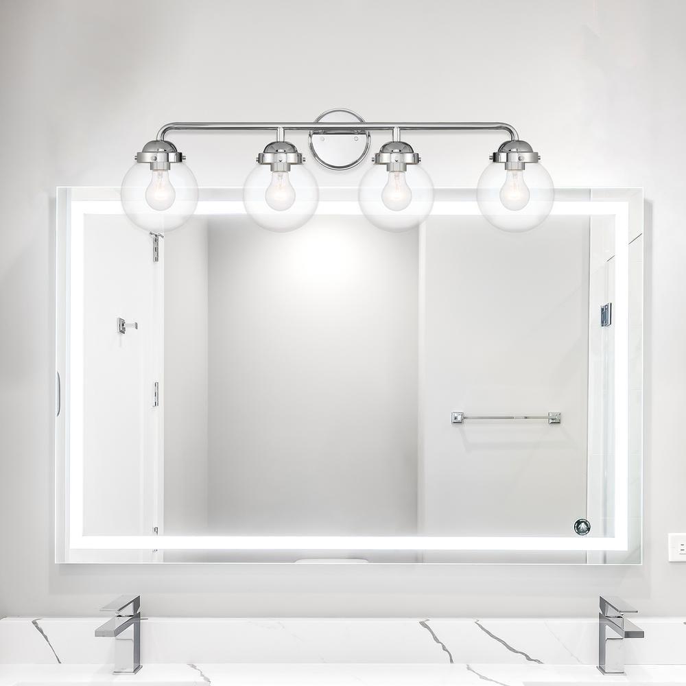 95904-CH-Designers Fountain-Knoll - 4 Light Bath Vanity In Modern Style-10 Inches Tall and 33 Inches Wide