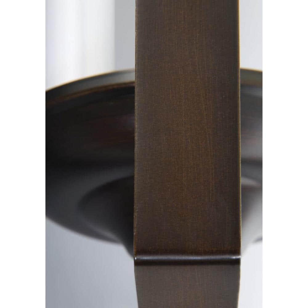 Progress Lighting Gather 2-Light Bath Bracket, Ceramic, Antique Bronze, Etched Glass Shade