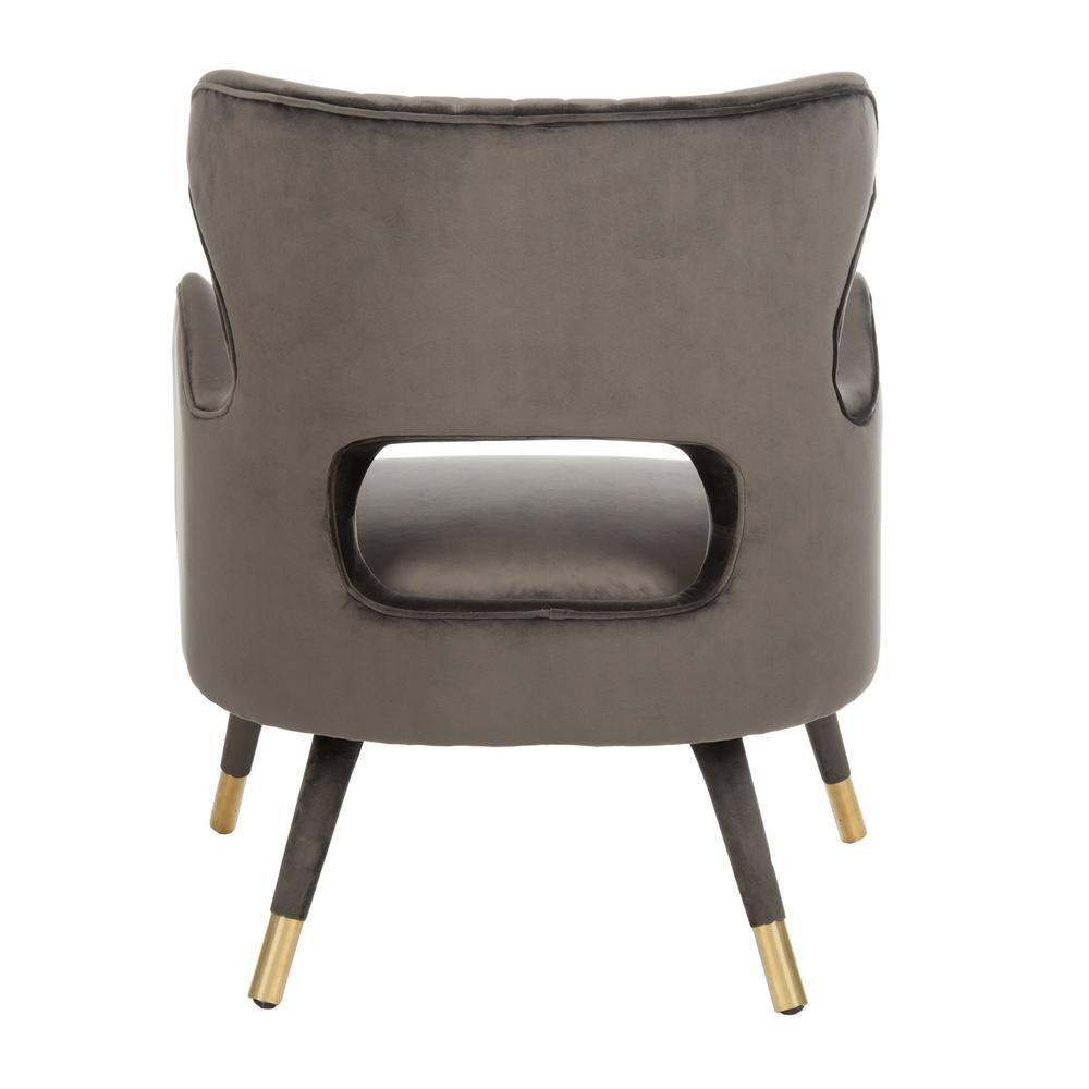 Blair Wingback Accent Chair - ACH4504 - Shale/Gold - Safavieh