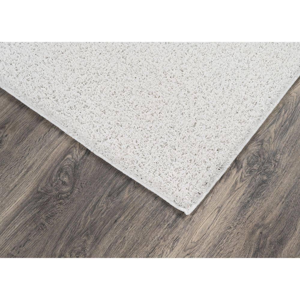 Garland Rug Southpointe Shag Polypropylene White Indoor Area Rug, 5' x 7'