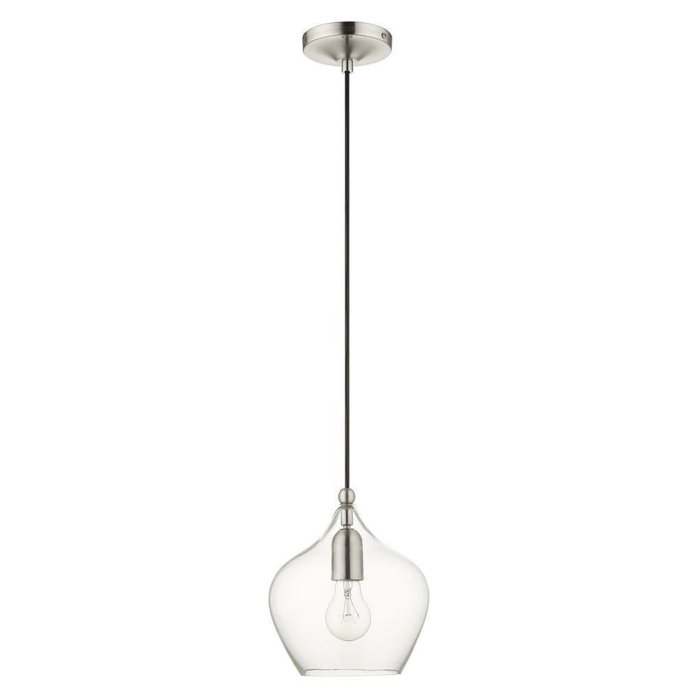 Livex Lighting Pendants 1 - Light Pendant in  Brushed Nickel