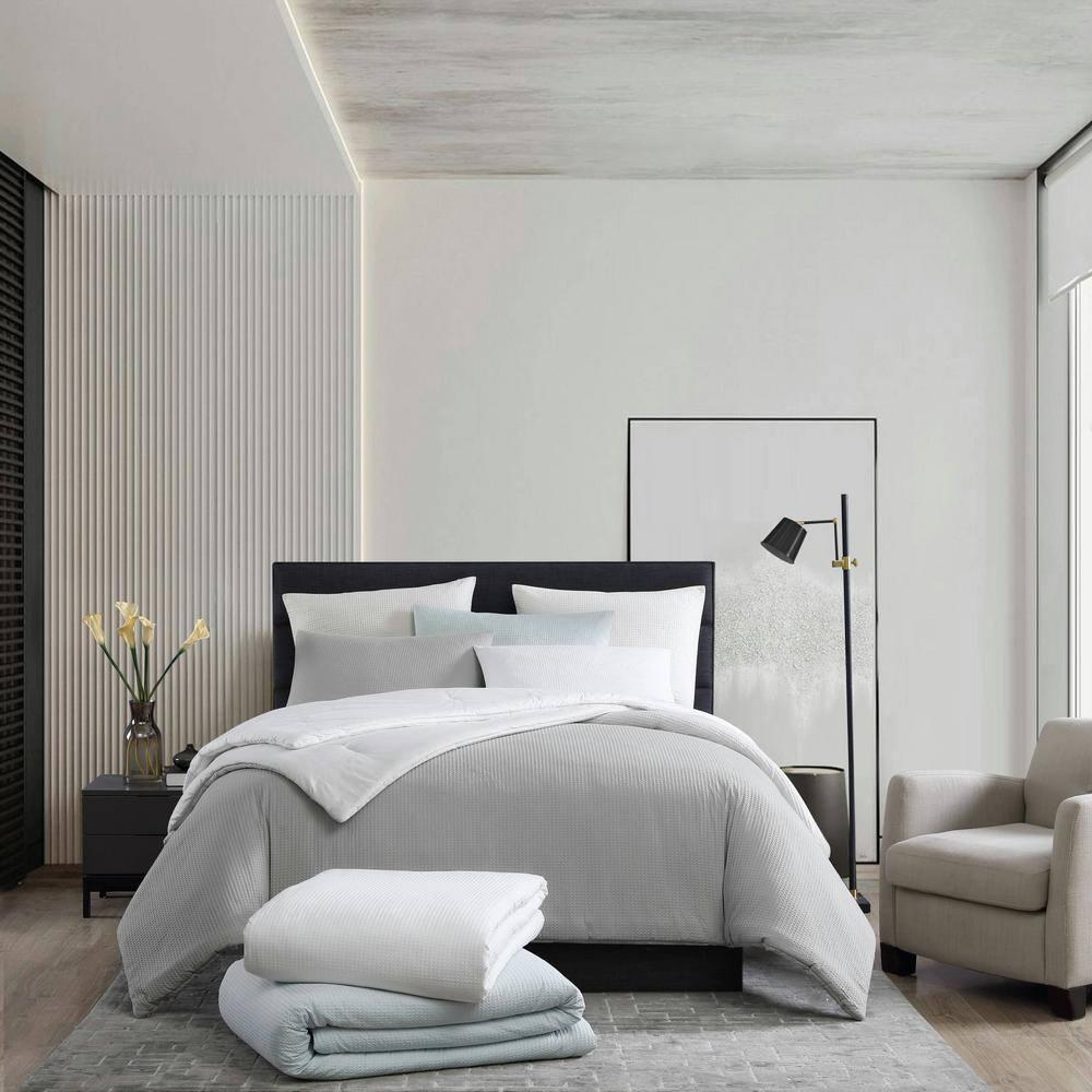 Vera Wang Vera Wang Waffle Pique Solid Cotton Comforter Set