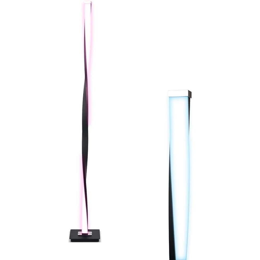 Brightech Helix 48 in. Industrial LED Energy Efficient Floor Lamp