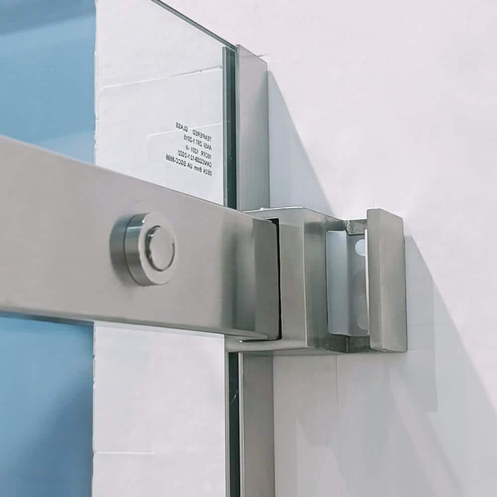 56"-60 ‘W x 75’ Aluminum Framed Single Slide Design Shower Door