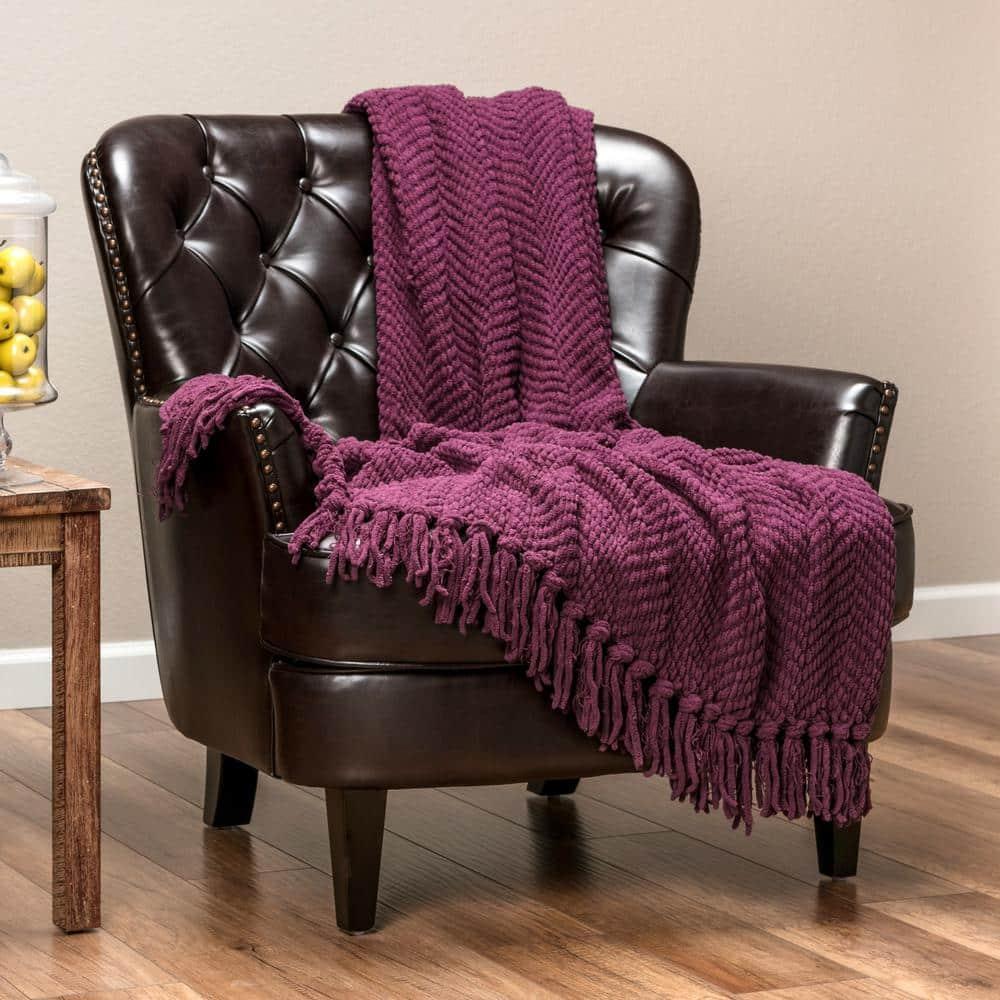 Chanasya Textured Knitted Throw