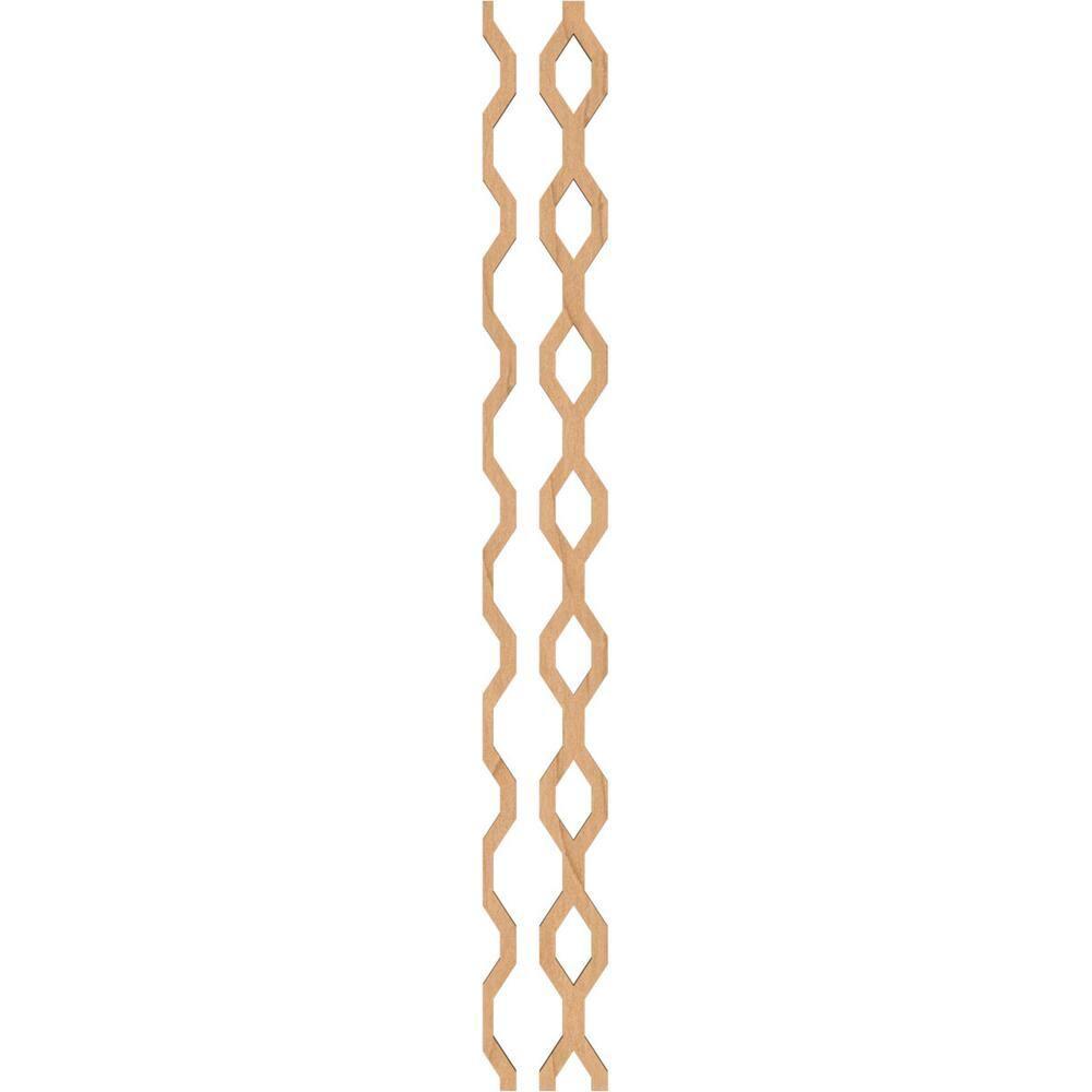 Ekena Millwork Wabash Adjustable Wood Decorative Slat Wall Panel Kit