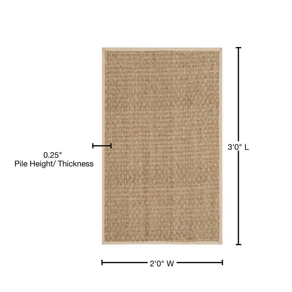 Natural Fiber NF114 Power Loomed Indoor Accent Rug - Natural/Ivory - 2'x3' - Safavieh.
