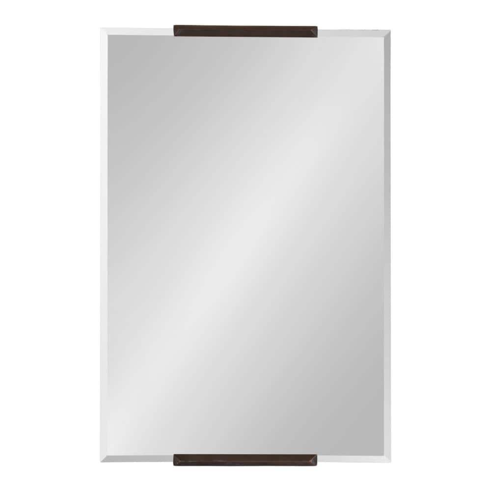 Kate and Laurel Erina Metal Rectangle Mirror, 20x31, Bronze