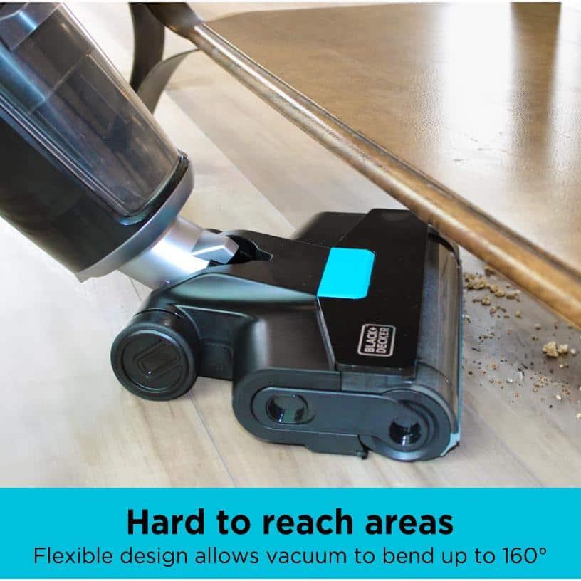 Black + Decker Multi-Surface Cordless Wet and Dry Vacuum + Wash Duo with Accessories Black: Rechargeable, Bagless, Foam Filter, Lithium Ion Battery