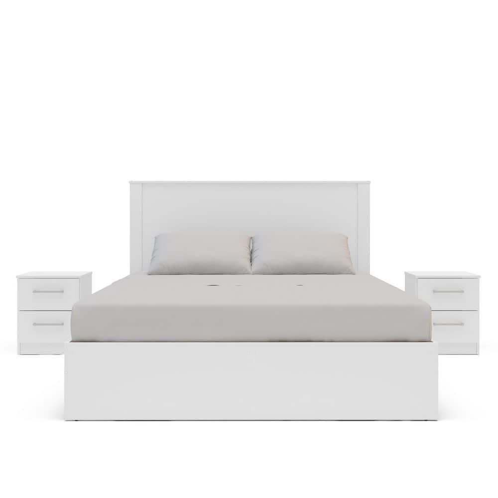 Polifurniture 4pc Full Juliette Bedroom Set White