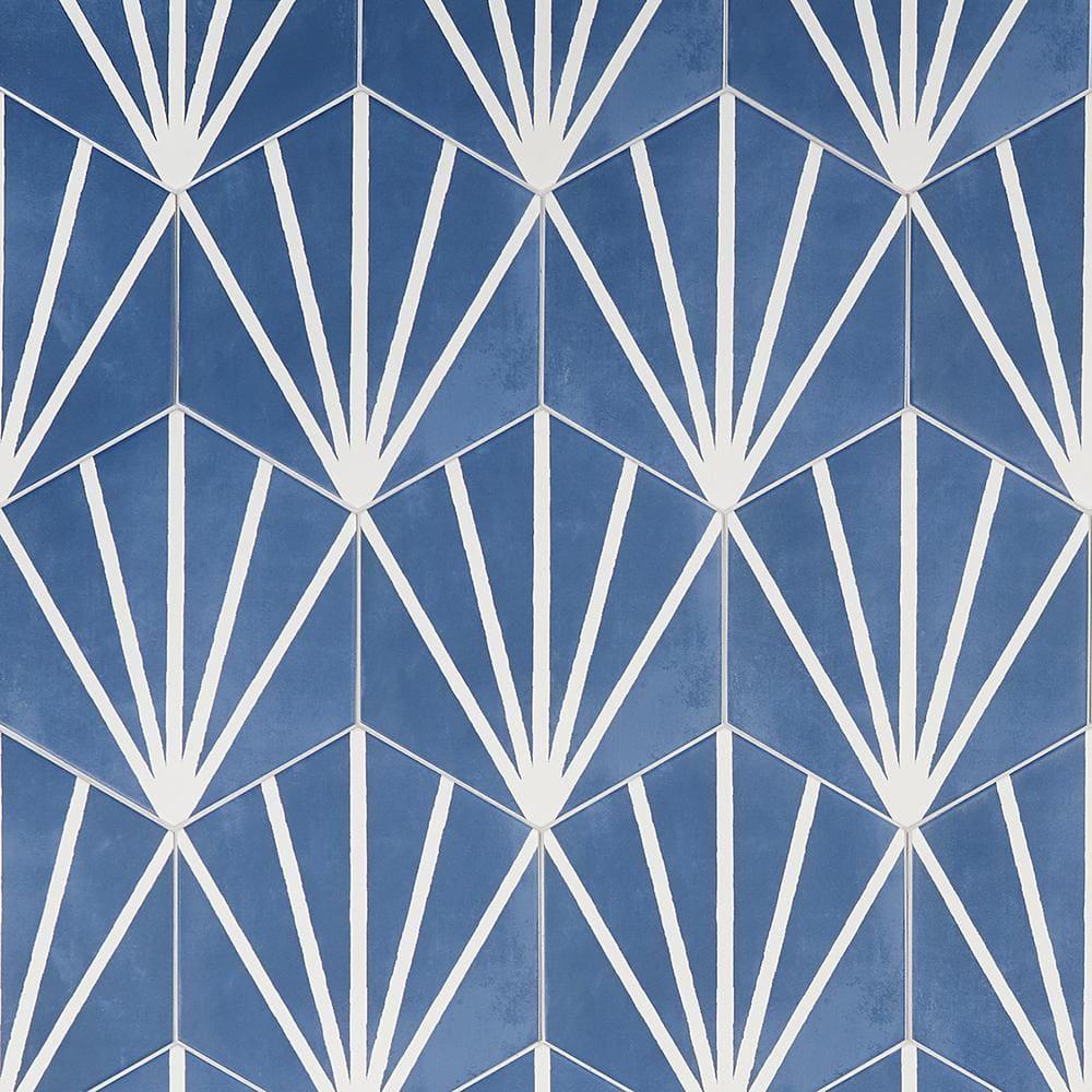 GeoHex Deco 8" Hexagon Matte Porcelain Floor and Wall Tile (9.03 Sq. Ft. / Case)