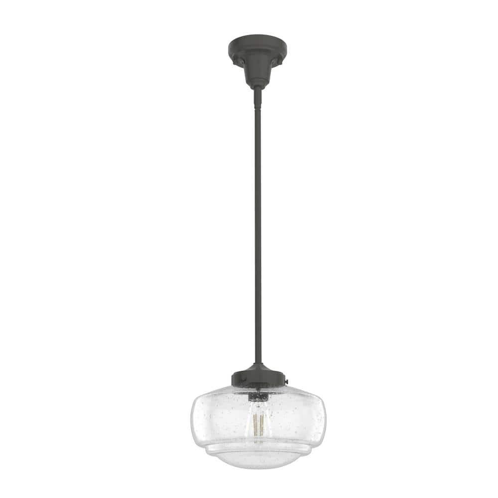 Hunter Fan Saddle Creek 1 - Light Single Schoolhouse Pendant with Glass