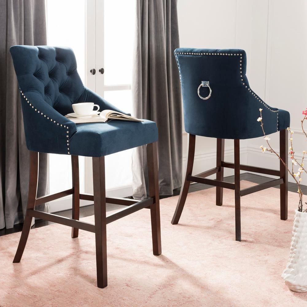 Safavieh Eleni Tufted Wing Back Bar Stool (Set of 2)