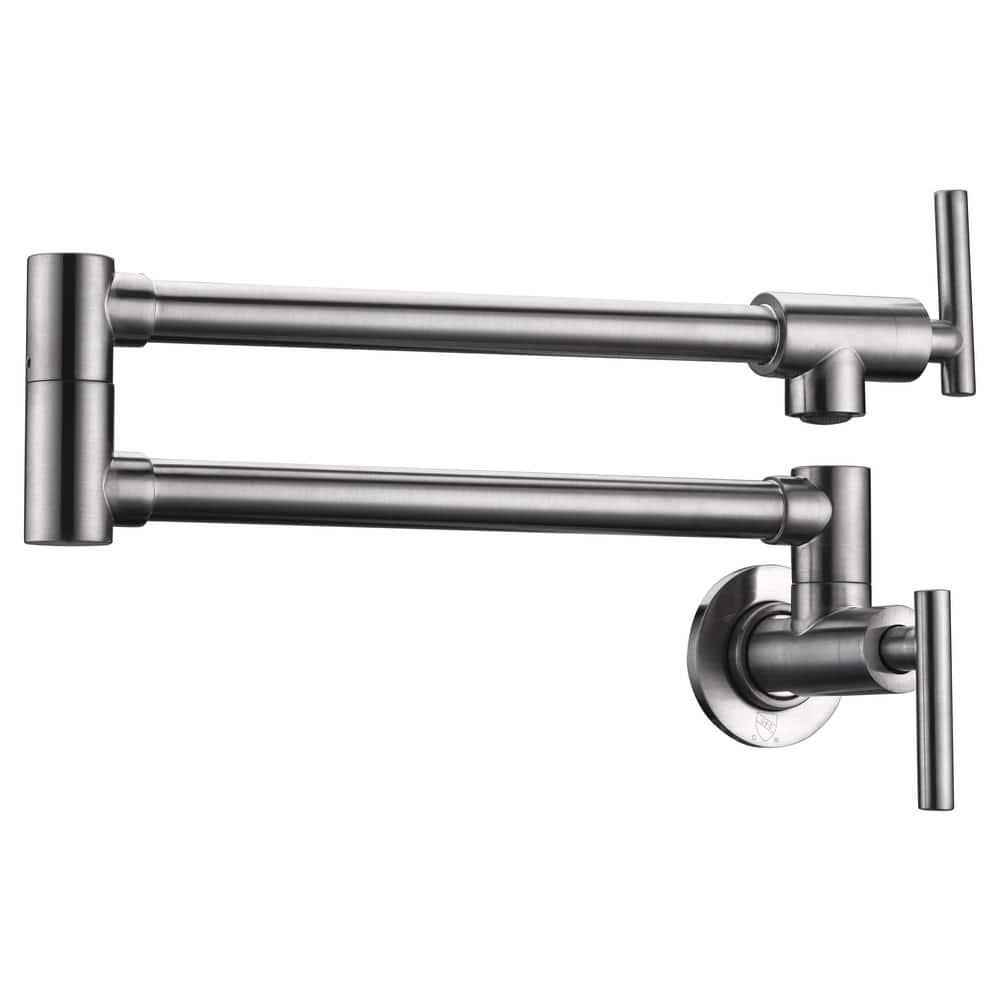 ANZZI ANZZI Braccia Series 24" Wall Mounted Pot Filler With Accessories KF-AZ258BN