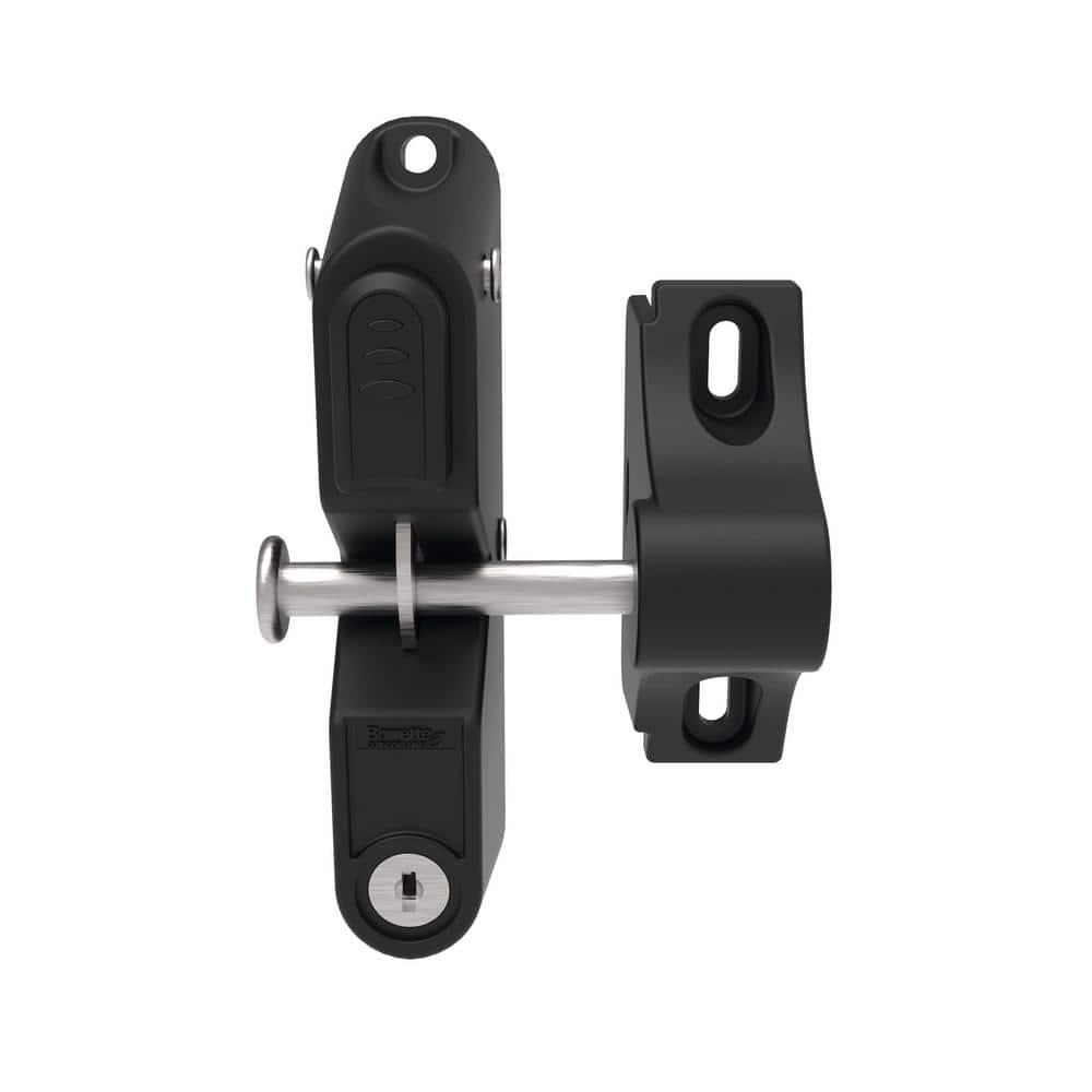 Barrette Outdoor Living Barrette Outdoor Living Black Aluminum Gate Latch for Posts