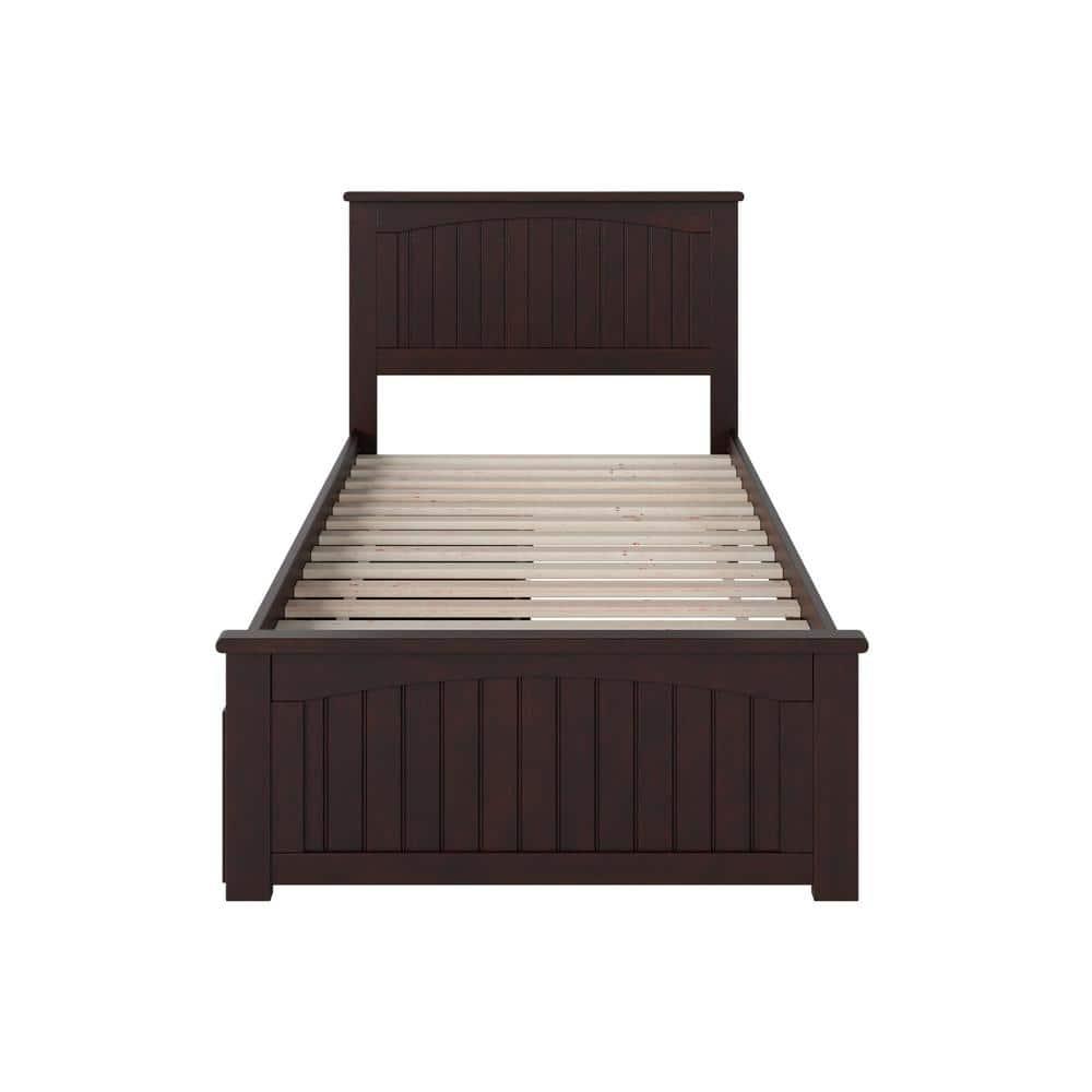Nantucket Platform Bed with Matching Foot Board with 2 Urban Bed Drawers, Multiple Colors, Multiple Sizes