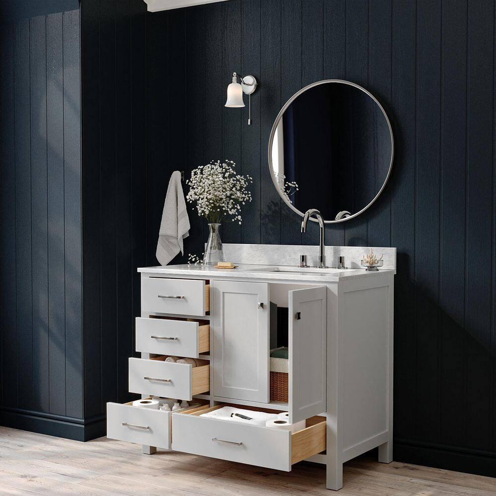 Ariel A043srcw2rvo Cambridge 43" Free Standing Single Basin Vanity Set - Grey