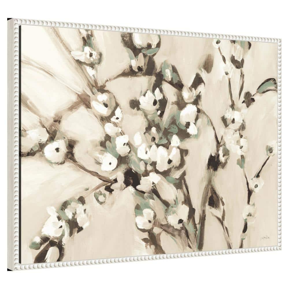 Amanti Art Wild Floral Branches Neutral by Katrina Pete Canvas Wall Art Print Framed 30 x 23-in.