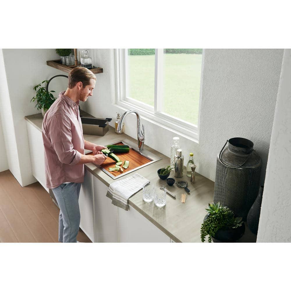 Ruvati Workstation Drop-in Topmount Bar Prep RV Sink 16 Gauge Stainless Steel
