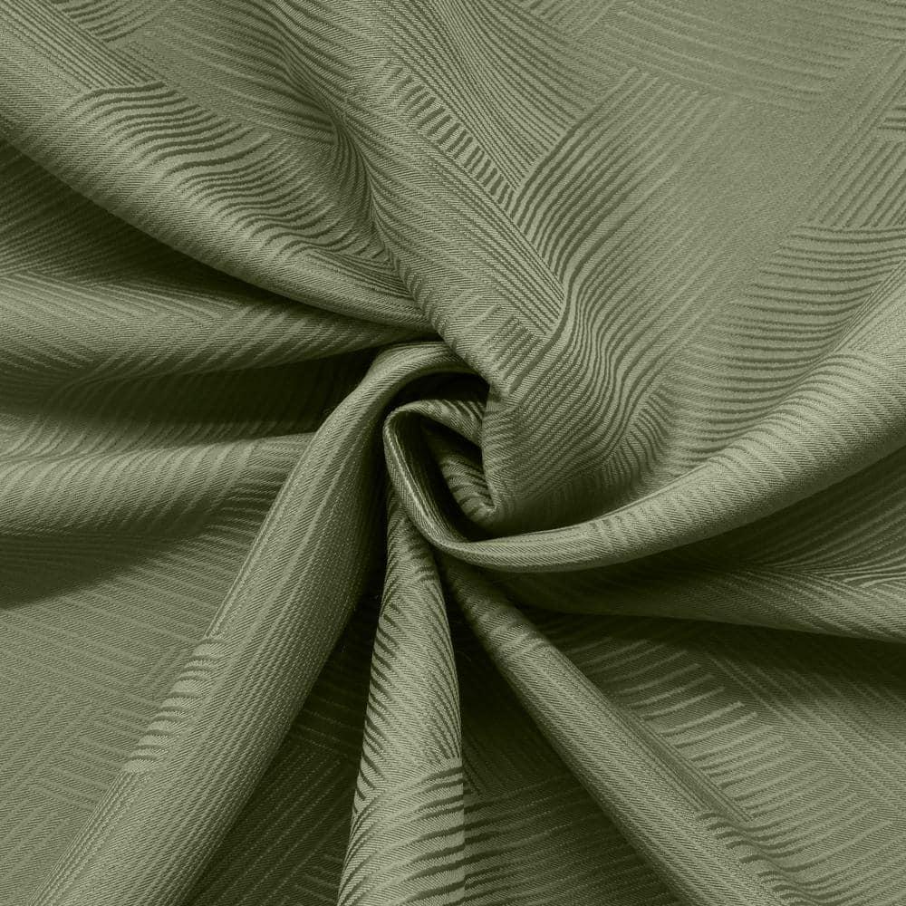 Habitat Abstract Light Filtering Energy Efficeint Grommet Curtain Panel for Windows 52" x 108" Green