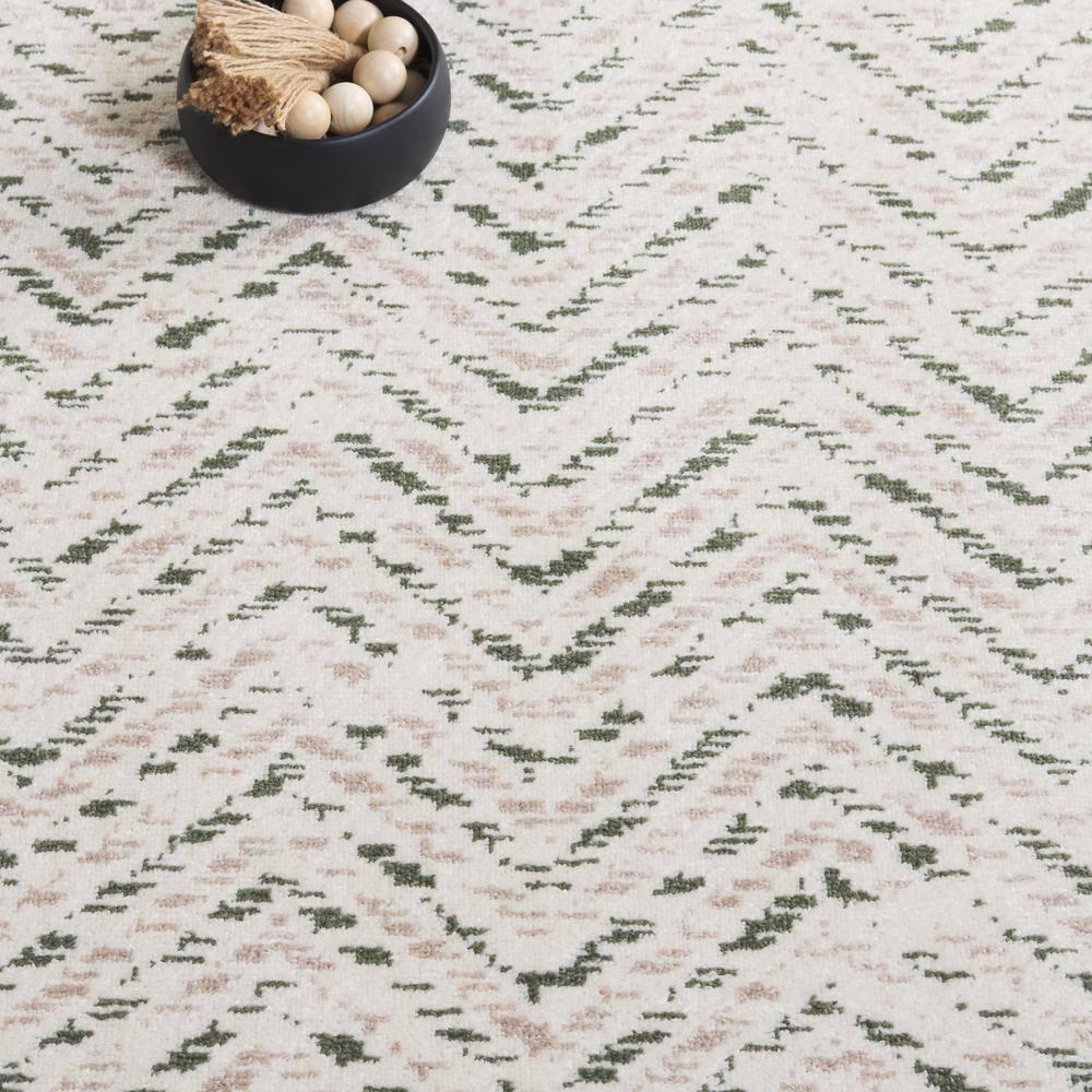 SAFAVIEH Adirondack Altan Striped Area Rug, Ivory/Dark Green, 5'1" x 7'6"