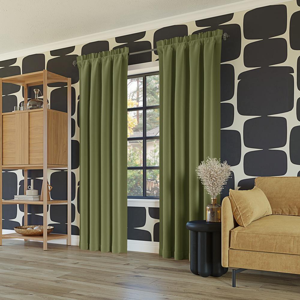 Sun Zero Sun Zero Oslo Theater Grade Extreme 100% Blackout Rod Pocket Curtain Panel