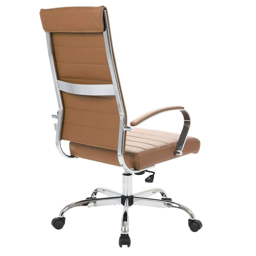 LeisureMod Benmar Modern High Back Leather Office Chair