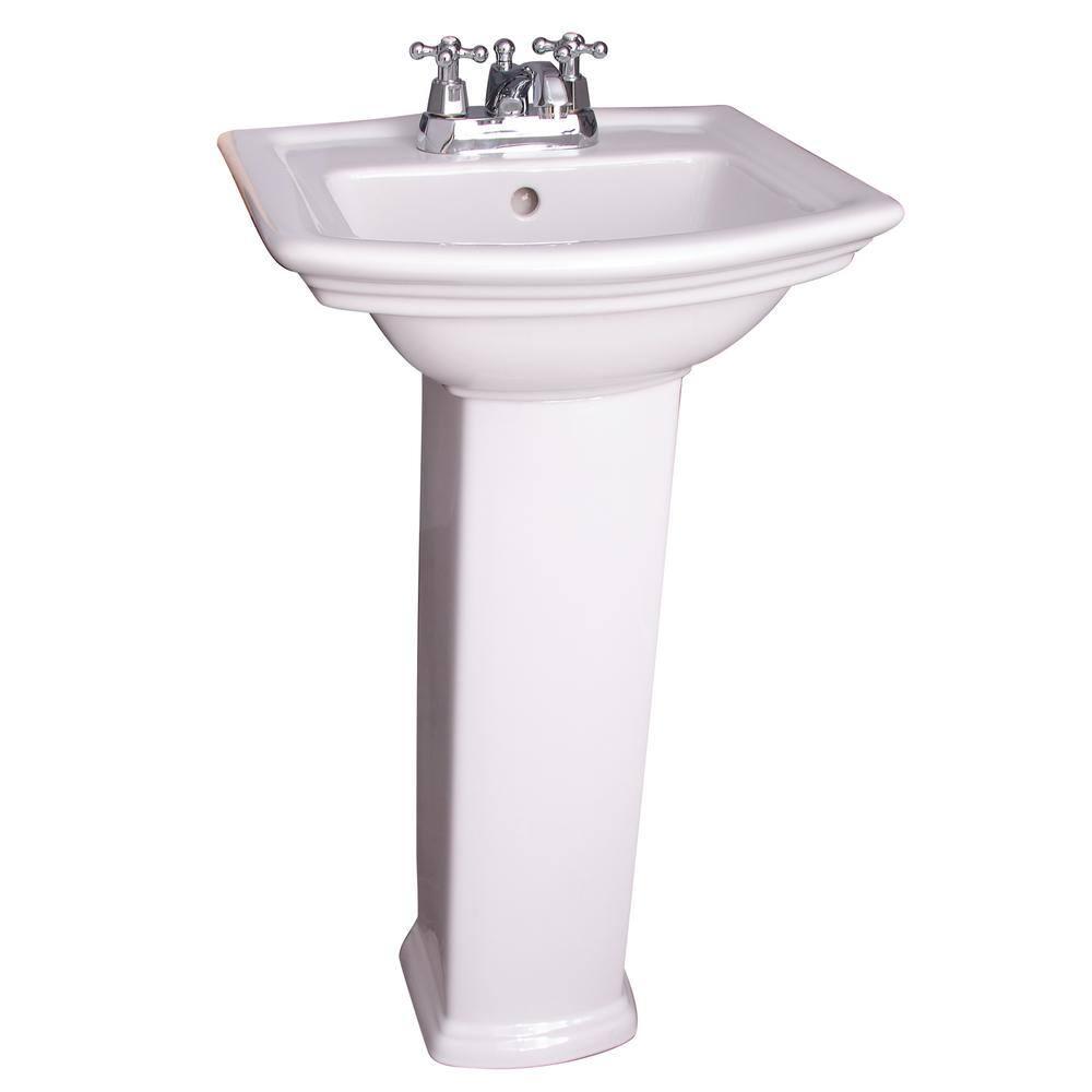 Barclay 3-384WH Washington Pedestal Lavatory