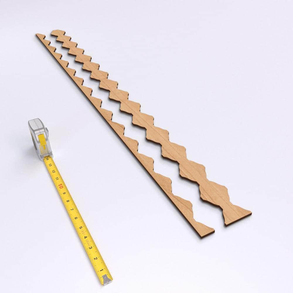 Ekena Millwork Sheyenne Adjustable Wood Decorative Slat Wall Panel Kit