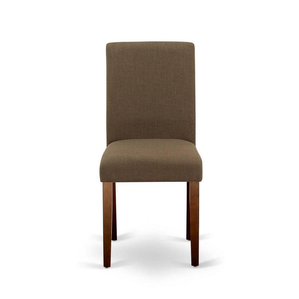 East West Furniture Dublin 3-piece Wood Dining Set in Mahogany/Coffee