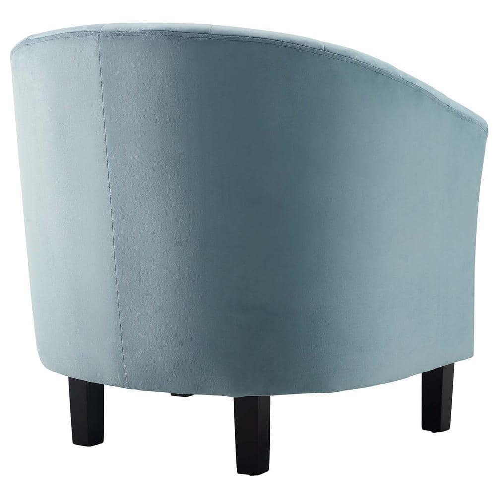 Modway Prospect Channel Tufted Performance Velvet Armchair - Light Blue