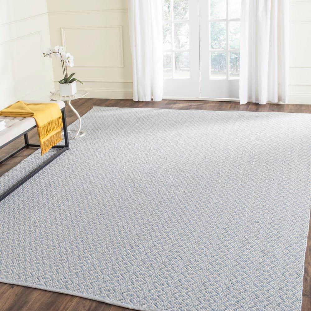 Montauk MTK716 Hand Woven Indoor Area Rug - Ivory/Light Blue - 8'x10' - Safavieh