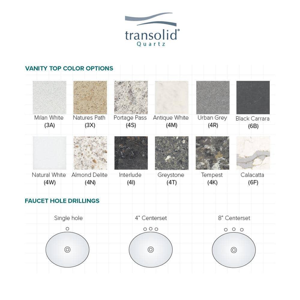 Madison 31'' Granite Single Bathroom Vanity Top with Sink