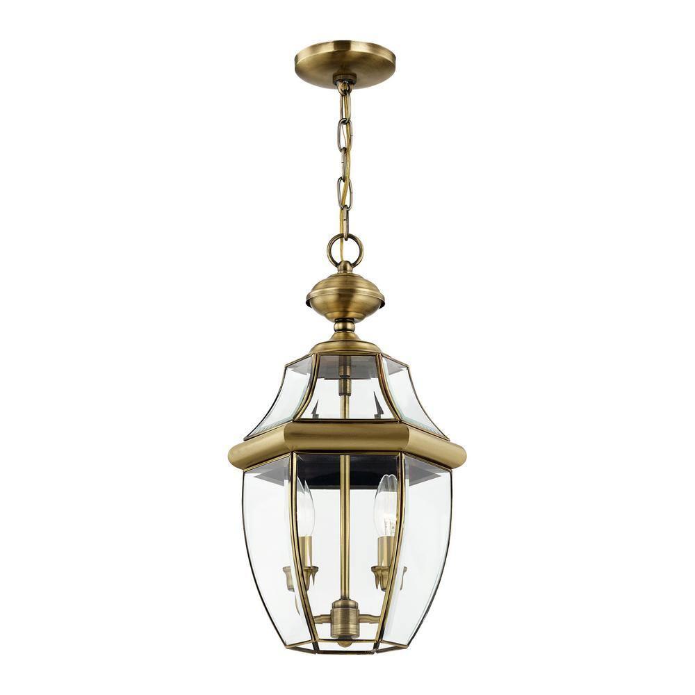 Livex Lighting Monterey 2 - Light Pendant in  Antique Brass