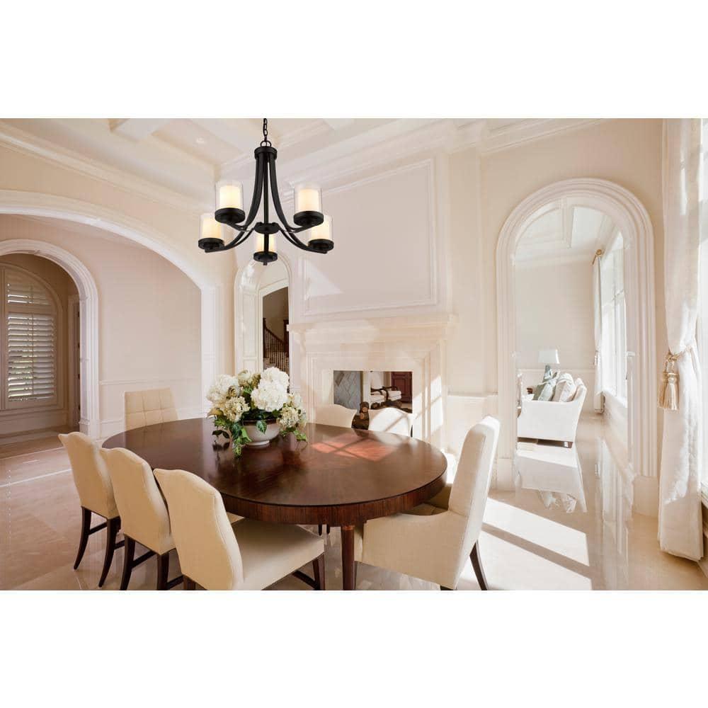 Z-Lite Willow 5 - Light Chandelier in  Matte Black