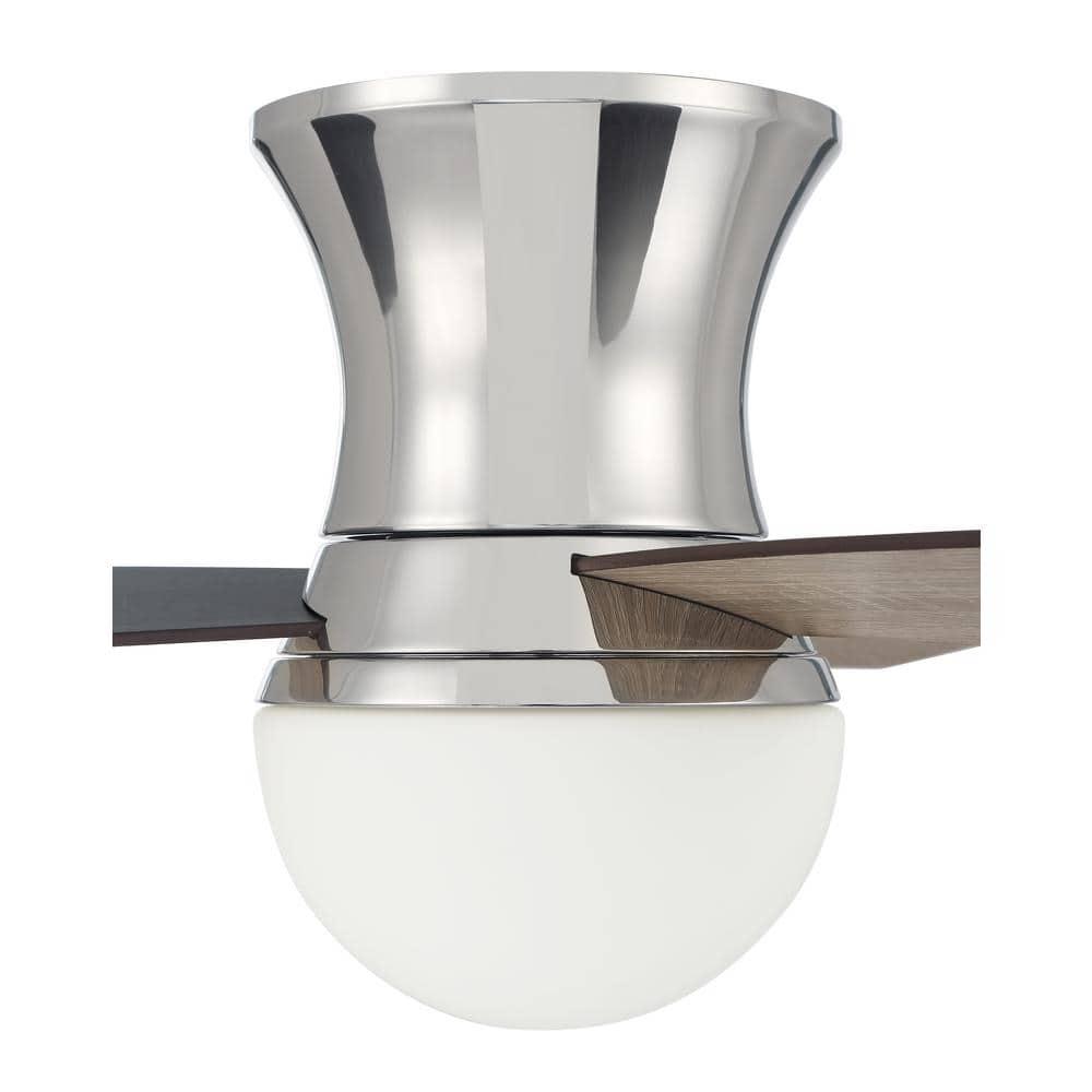 DBK52PLN3-Craftmade Lighting-Daybreak - 3 Blade Flush Mount Ceiling Fan with Light Kit In Contemporary Style-14.09 Inches Tall and 52 Inches