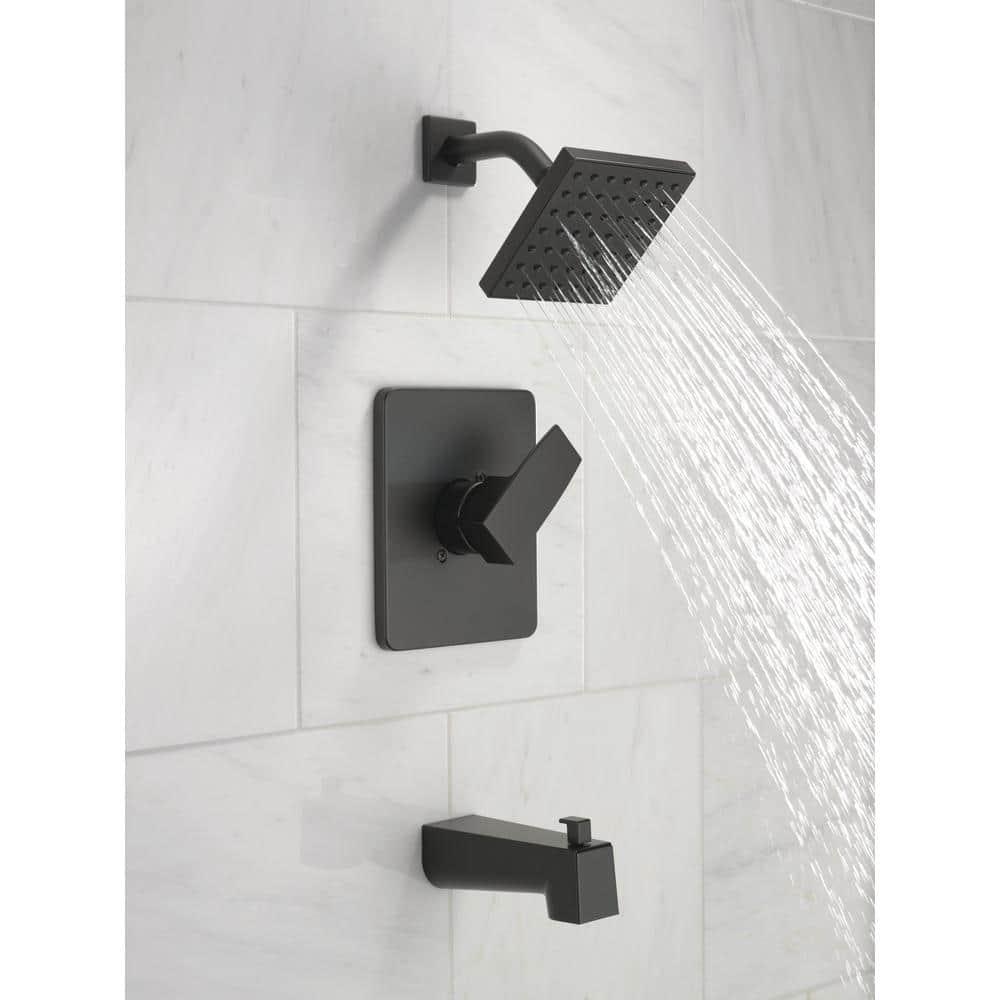 Modern Monitor 14 Series 1-handle Single Function Square Tub & Shower Trim