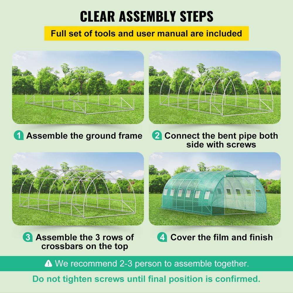 10' W x 20' D Greenhouse
