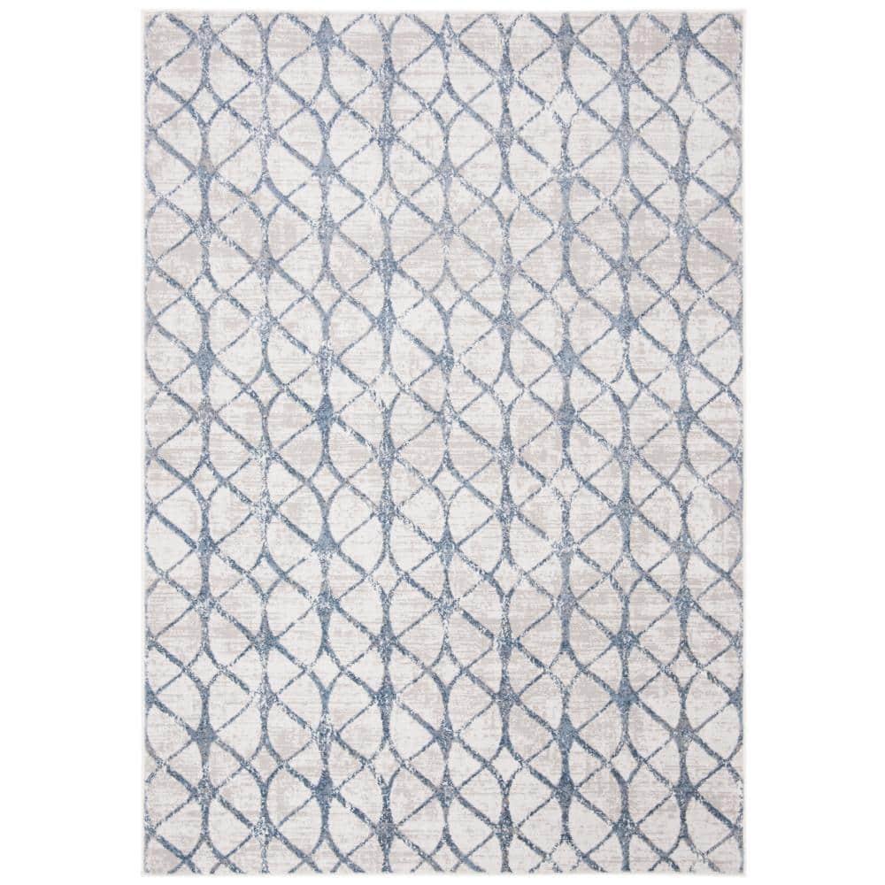 Amelia ALA792 Power Loomed Area Rug - Grey/Blue - 4'x6' - Safavieh.