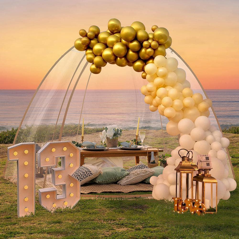 10 Ft. W x 10 Ft. D Fiberglass Pop-Up Bubble Tent