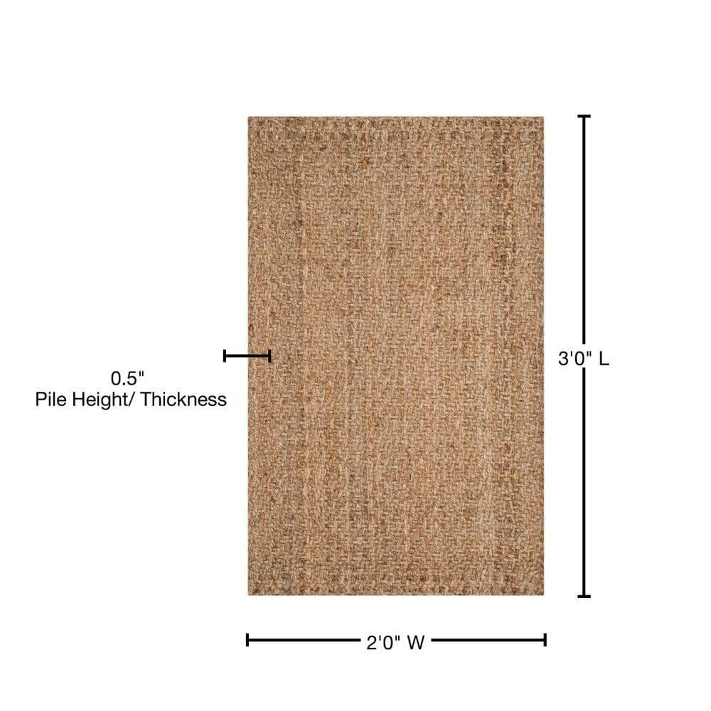 Natural Fiber NF181 Hand Woven Indoor Accent Rug - Natural/Natural - 2'x3' - Safavieh.