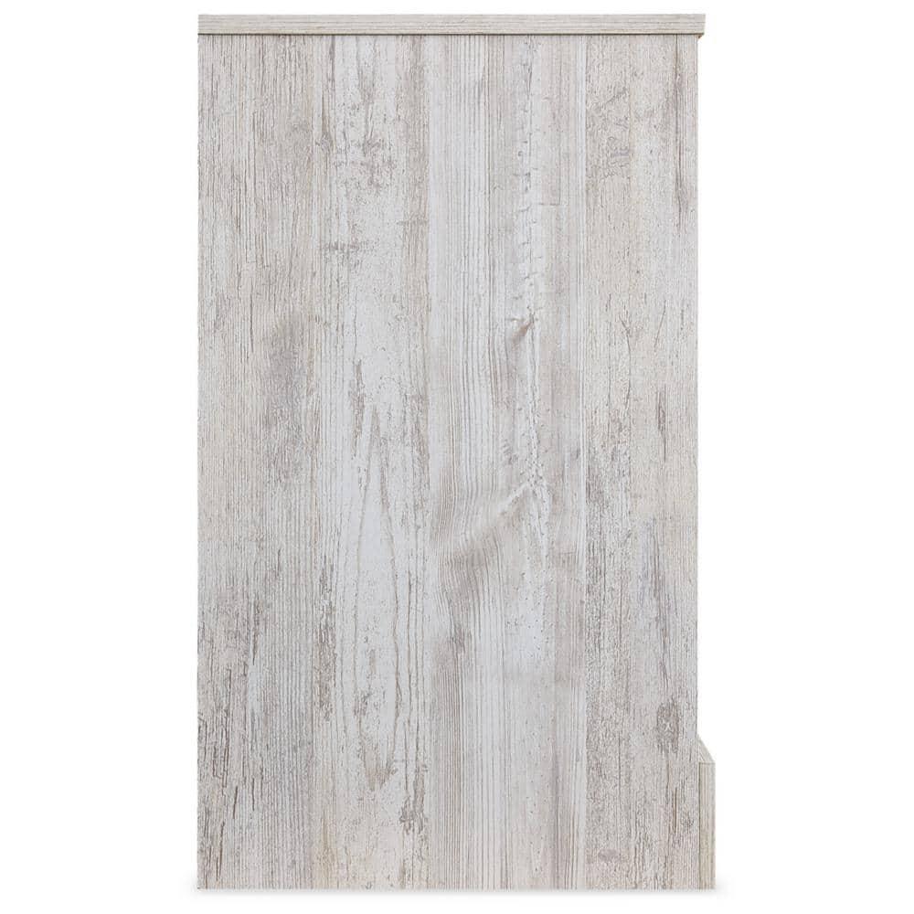 Signature Design by Ashley Casual Paxberry 6 Drawer Dresser, Whitewash