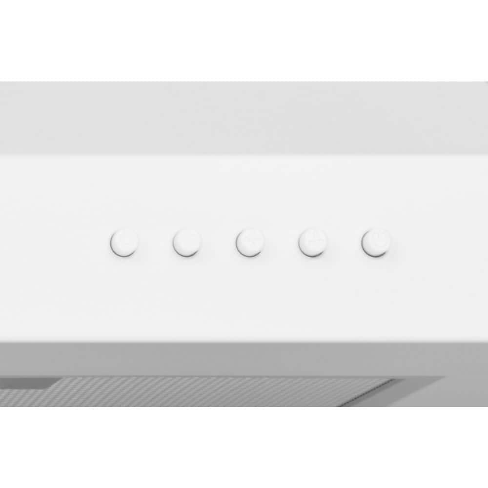 Hauslane Hauslane Wall Mount Range Hood 30 Inch | Wall Chimney | 6” Duct/Ductless Convertible, Strong Suction, Six-layer Aluminum Filters, Changeable LED Lamps, Stove Kitchen Vent Hood WM-530WHT-30B