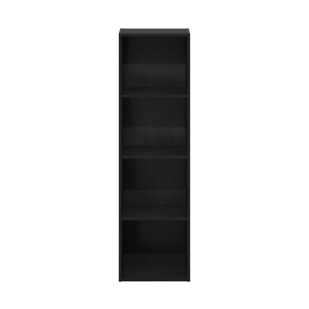 Furinno 4-Tier Reversible Bookshelf Open Storage Bookcase Display Shelf for Kids Room&Home Office,Blackwood
