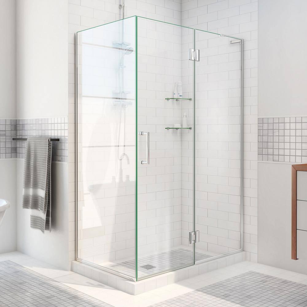 Unidoor-X 48.38" x 72" Rectangle Hinged Shower Enclosure