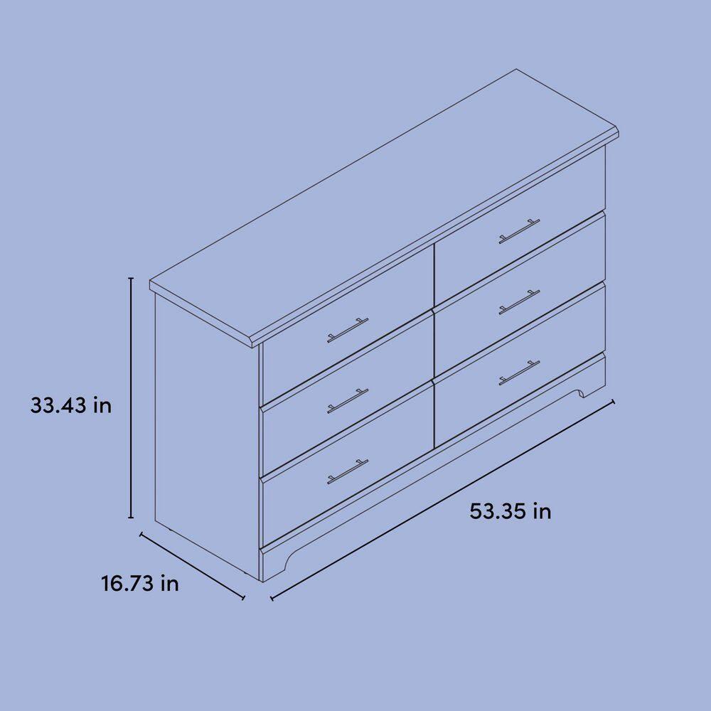 Brookside 6 Drawer Double Dresser
