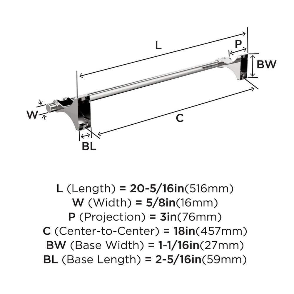 Davenport 20.31" Wall Mounted Towel Bar
