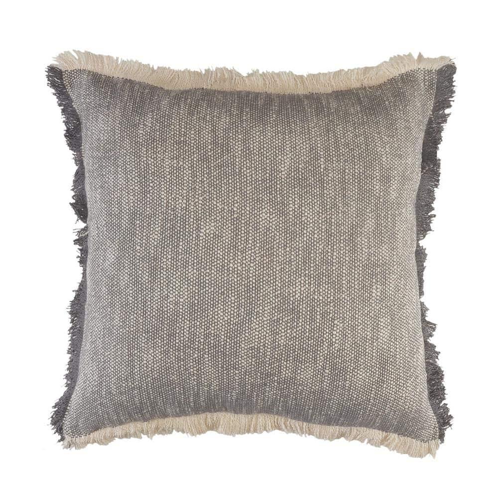 Rajani Home Jessei Fringed Cotton Throw Pillow